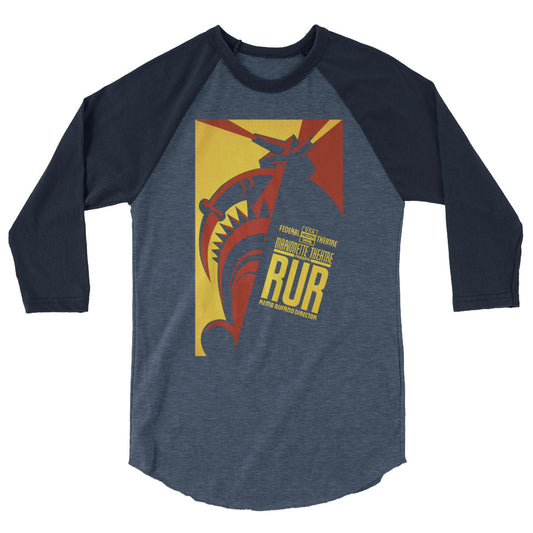 Rosssum's Universal Robots (RUR) - WPA Artwork - 3/4 sleeve raglan