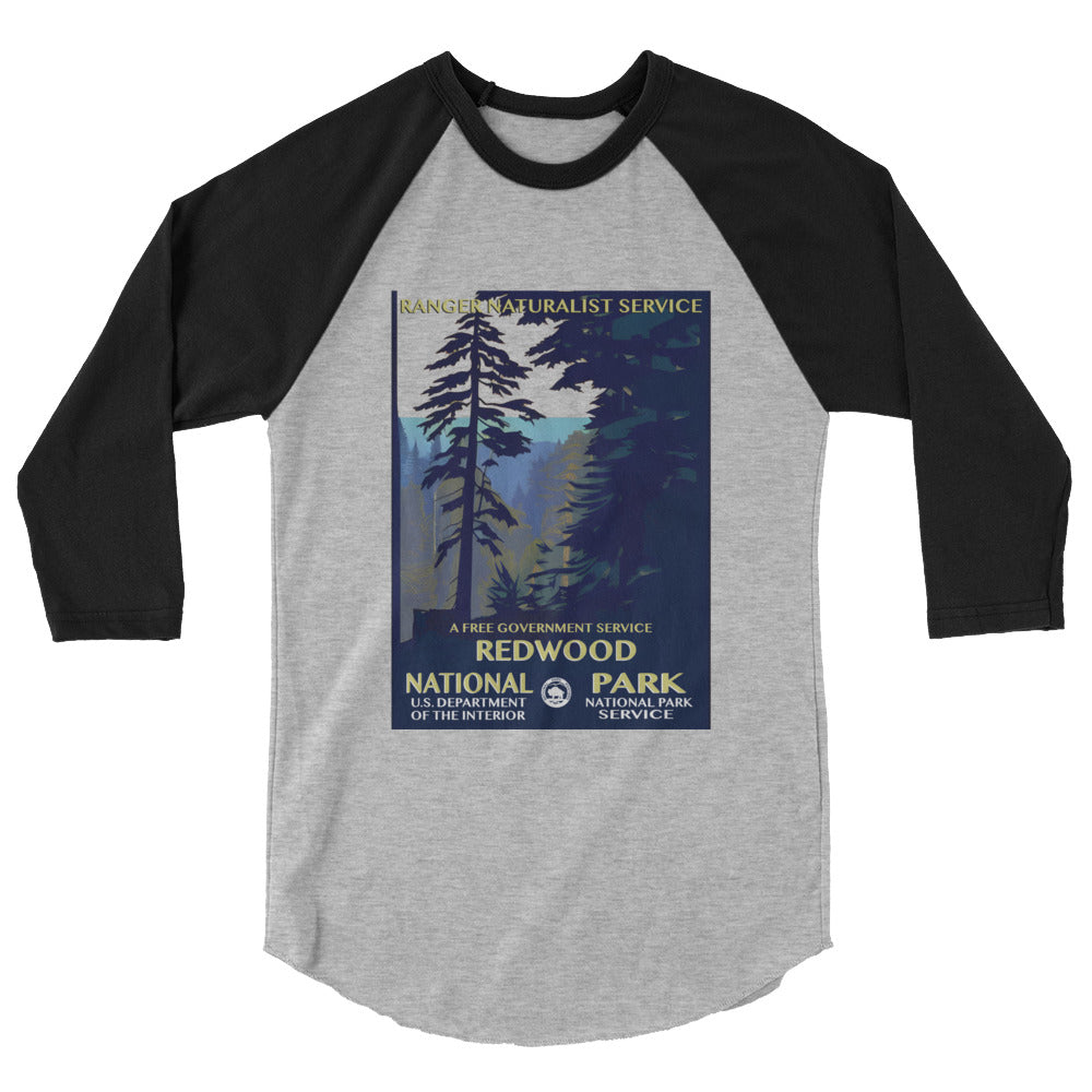 WPA National Park - Redwood National Park - 3/4 sleeve raglan