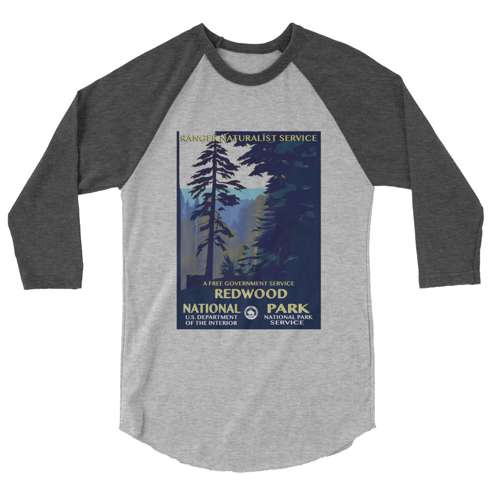 WPA National Park - Redwood National Park - 3/4 sleeve raglan