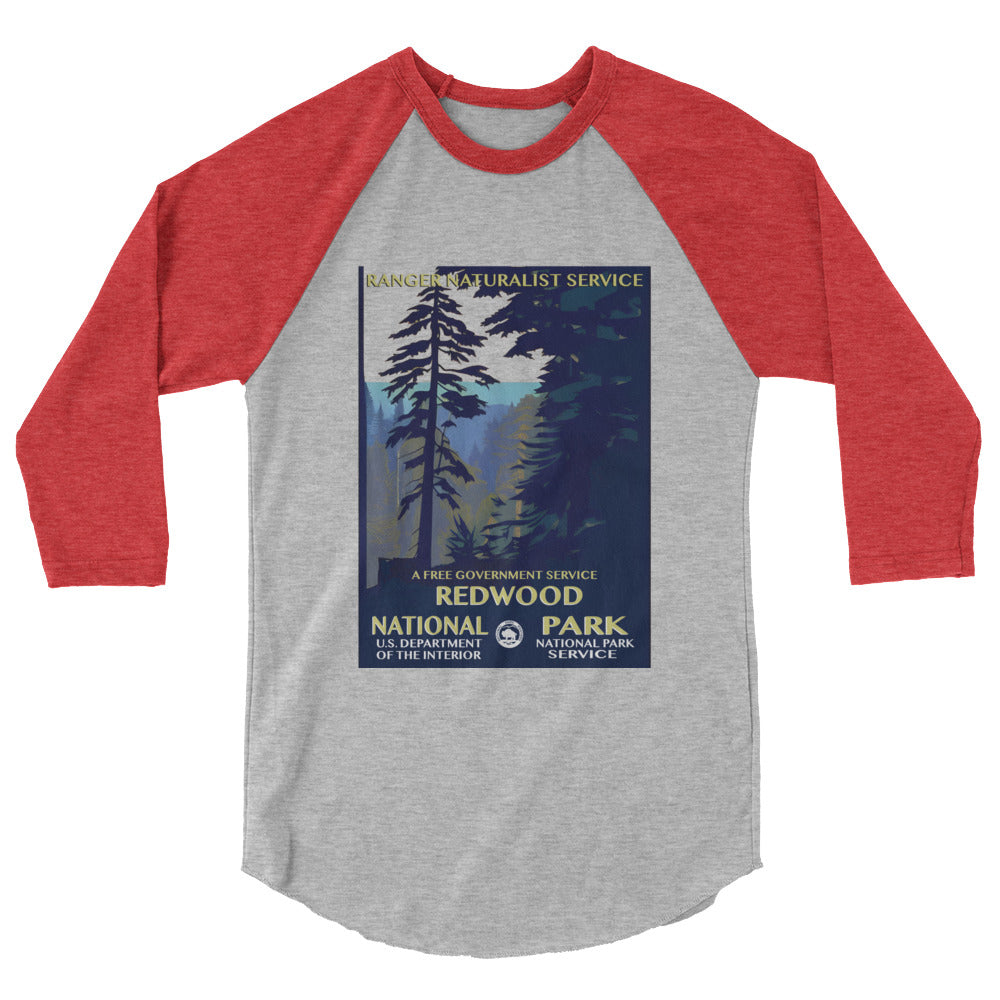 WPA National Park - Redwood National Park - 3/4 sleeve raglan