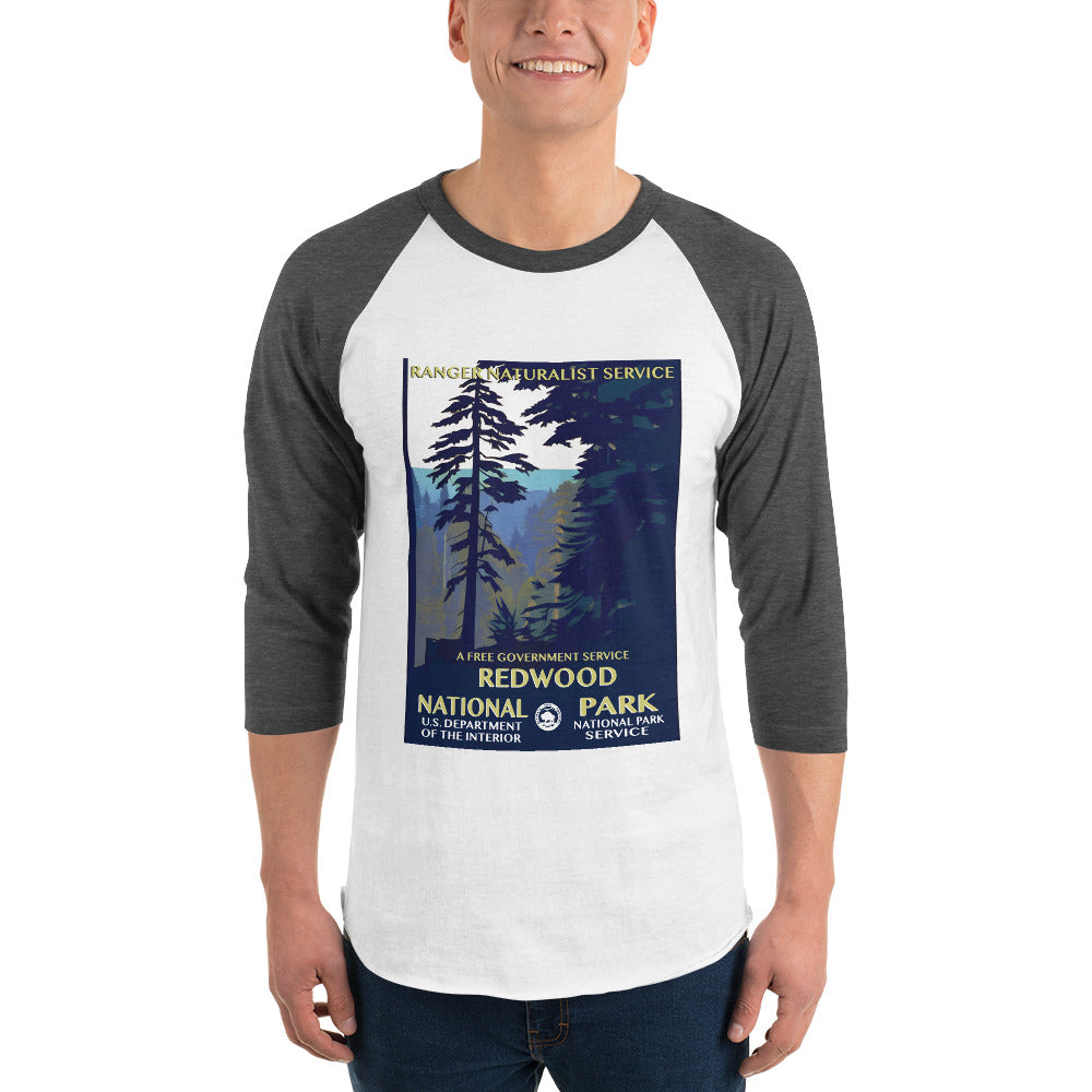 WPA National Park - Redwood National Park - 3/4 sleeve raglan