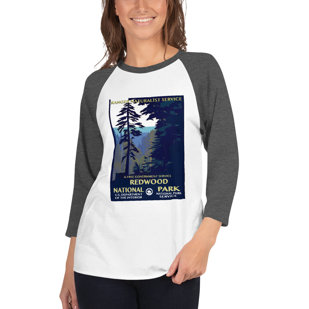 WPA National Park - Redwood National Park - 3/4 sleeve raglan